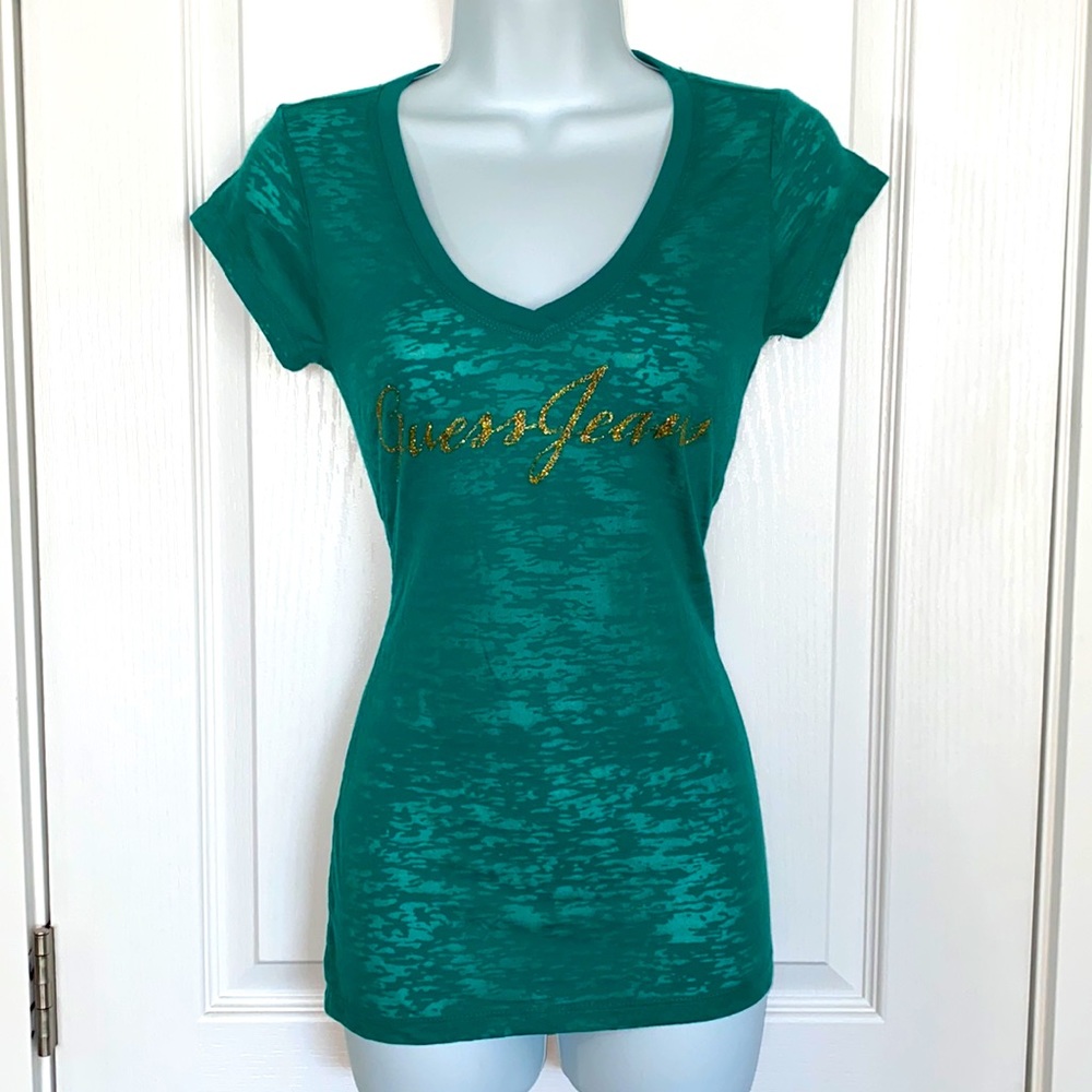 GUESS Burnout Sheer Top - SM - NWOT